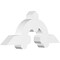 Ekena Millwork Ericson Architectural Grade PVC Gable Bracket, 36"W x 15"H x 4"D x 4"F, 10/12 Pitch GBP036X15X0404ERI00 - alternate 1